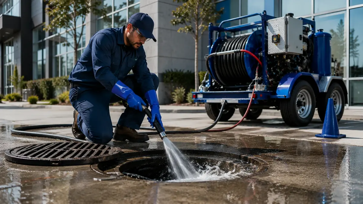 Commercial Hydro Jet Drain Cleaning in Lebec
