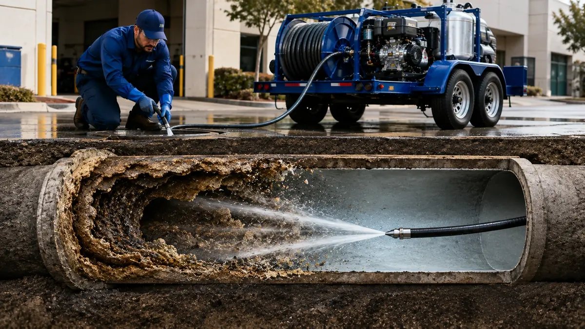 Sewer Pipe Descaling in Lebec